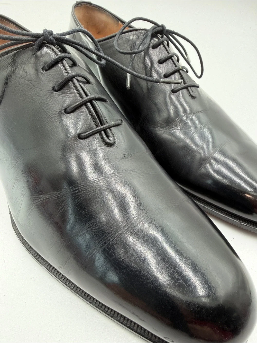 SALVATORE FERRAGAMO sz6.5D WHOLECUT Dress Oxfords BEAUTIFUL